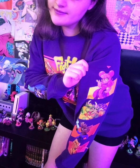 Ready? FIGHT! Crewneck (L-Sleeve)